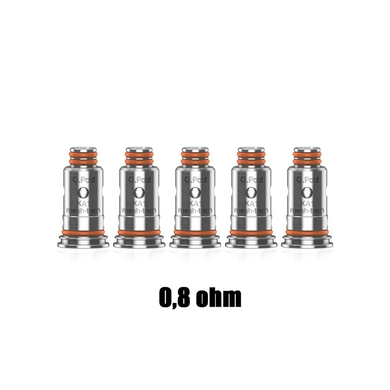 Testine di Ricambio G Coil 0,8 Ohm Confezione da 5 Pezzi - Geek Vape - A Testine - SvapoMagic