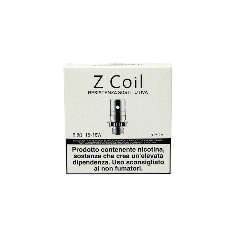 Testine Coil di Ricambio Z-Coil Confezione da 5 pezzi - Innokin-0,8 Ohm - A Testine - SvapoMagic