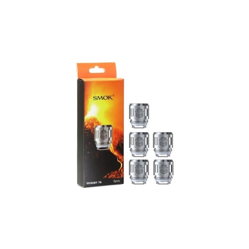 Testine Coil di ricambio TFV8 BABY T8 0,15 ohm Confezione da 5 pezzi - SMOK - A Testine - SvapoMagic